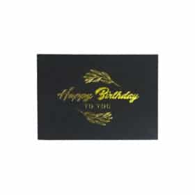 Happy Birthday to You Karte Schwarz-Gold