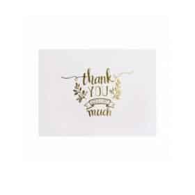 Thank You So Much Karte Weiss-Gold