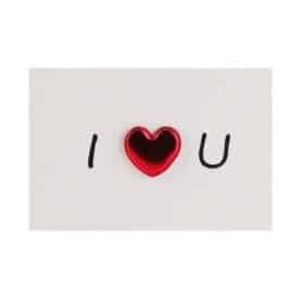 Love Karte mit 3D-Herz