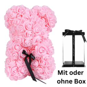 Rosen Bär Rosa mit oder ohne Geschenkbox