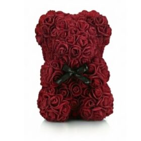 Rosenbär Baccara Rot mit Masche