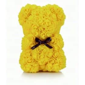 Rosenbär Gelb mit Masche