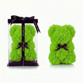 Rosenbär Grün mit Masche