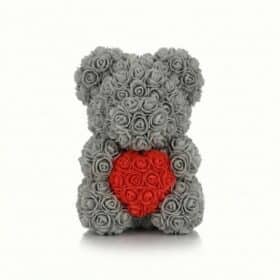 Trëndafil Ariu Gri me Zemër të Kuqe