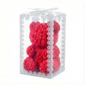 Vela Oso Rosa Roja Blanca o Rosa 5 x 8,5cm