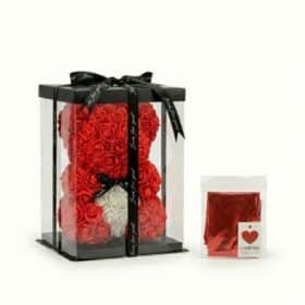 Набор «Мишка с розами» ко Дню святого Валентина, подарок 14 февраля, особенный подарок для влюбленных