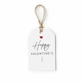 Valentinstag Geschenkanhänger Happy Valentine's Herz W